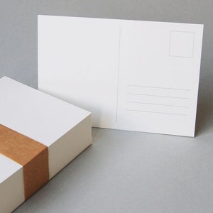 100 weiße Recycling-Postkarten DIN A6 mit Postkartenvordruck
