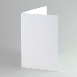 100 cartes pliantes recyclées blanches brillantes 16,5 x 11,5 cm