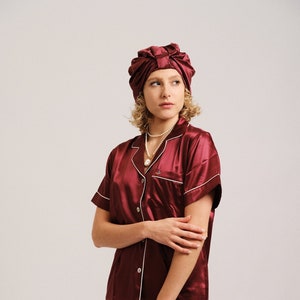 Premium 22 Momme Pure Mulberry Silk Pyjama Set Short withj pockets image 1