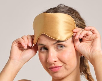 Mulberry Silk Sleep Mask, 22 Momme, Contoured Design