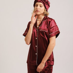 Premium 22 Momme Pure Mulberry Silk Pyjama Set Short withj pockets image 7