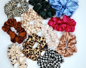 Scrunchies aus reiner Seide