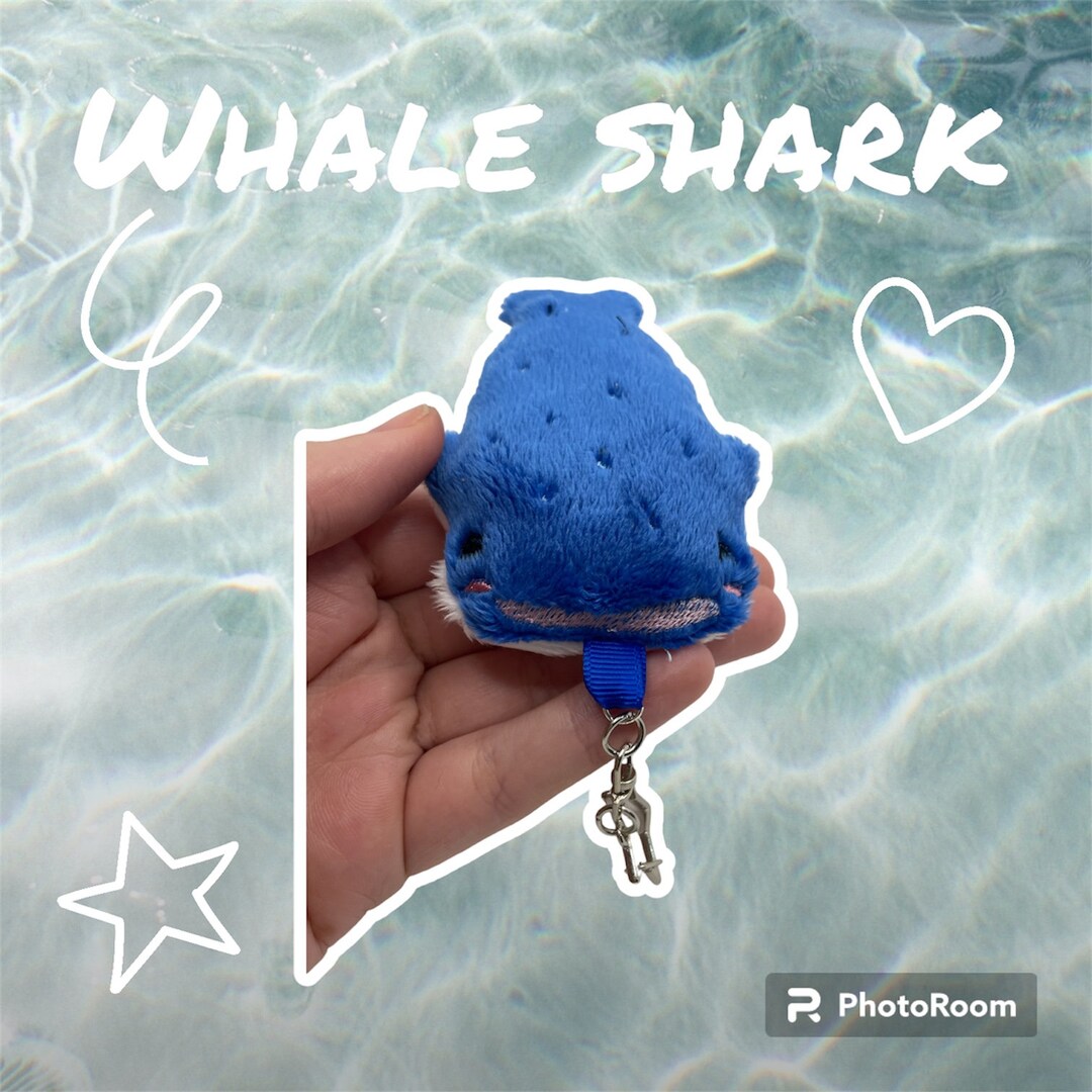 Cute Whale Shark Keychain Nature Lover / Cottage Core Gift / Plush