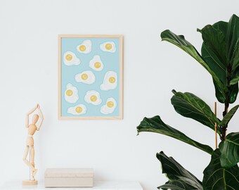 Toda pared necesita huevos DESCARGA DIGITAL arte de pared imprimible A4/A3/A2/A1