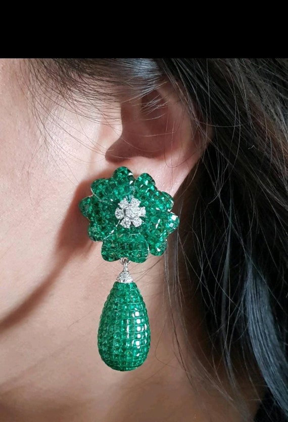 Invisible set earrings sale