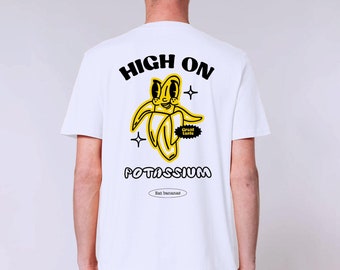 Banana Graphic T-shirt, Funny Vegan Retro Mascot Tee