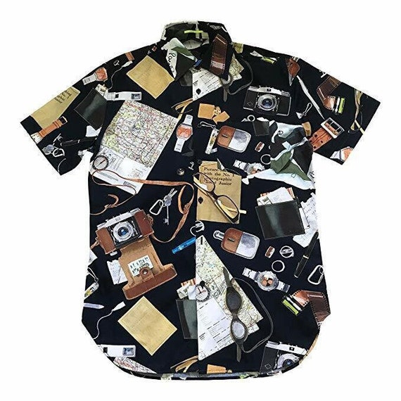 Paul Smith PS Navy Short Sleeve Travel Map Holiday Shirt Size M - Etsy