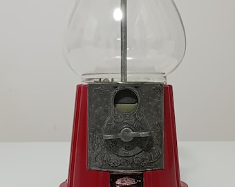 Dispensador de caramelos vintage CARRUSEL 30 cm - Metal y cristal - Original SC2