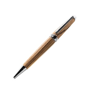 Penna in legno fatta a mano, Zebra 2"
