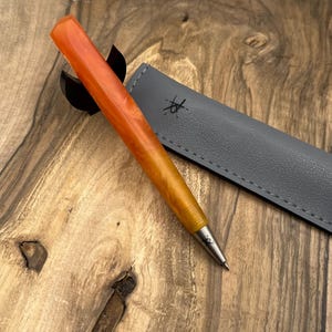 Epoxy handgemachte Kugelschreiber ,,Orange"