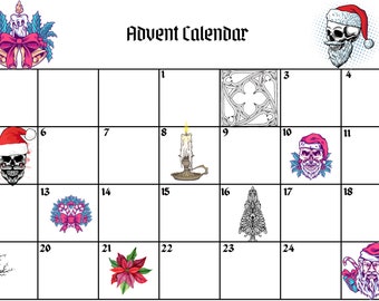 Gothic Advent Calendar Etsy Gothic Advent Calendar Etsy