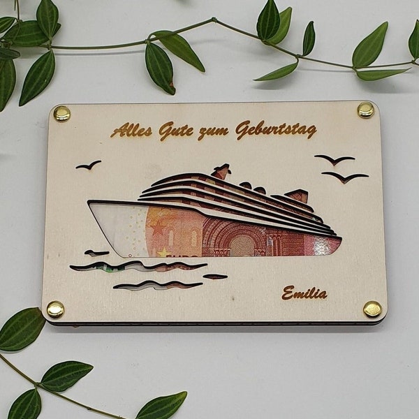 Geldgeschenk kreuzfahrt Etsy.de