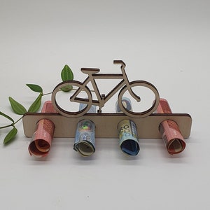 Money gift made of wood | Money Holder | for birthday gifts | gift idea | give away money | Grill, bike, piggy bank