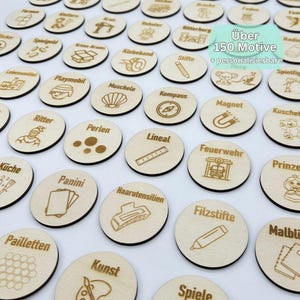 Más de 150 motivos de carteles de madera para estanterías o cajas Trofast (parte 1) / Organiza fácilmente los cajones con texto y símbolos para la habitación de los niños