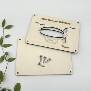 Zeppelin Geschenkidee aus Holz
