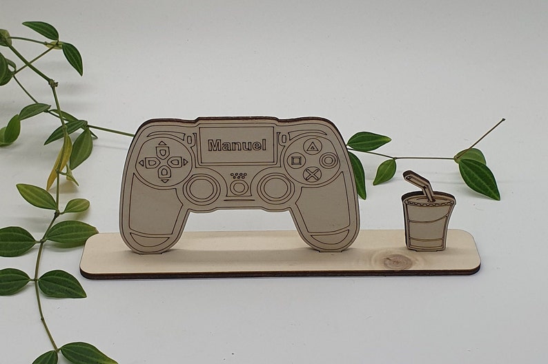 Geldgeschenk personalisierbar aus Holz für Zocker / Gamer Bild 4