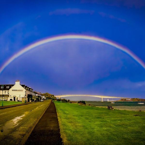 Arc en ciel sur l’île de Skye en Écosse