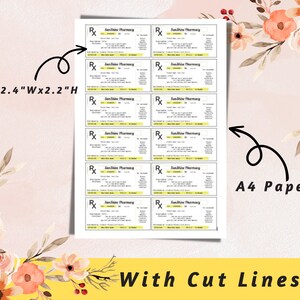 PRINTABLE RX Pill Bottle Labels 3in X 1.5in | Prescription Label | Pharmacy Nurse Graduation ...
