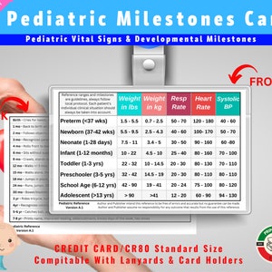 Pediatric Vital Sign Badge Card 