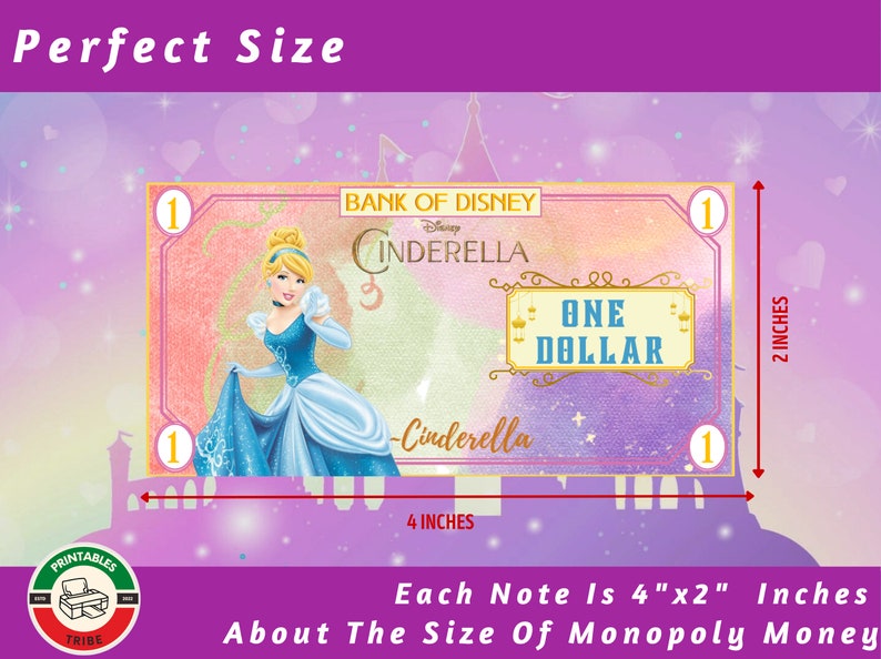 Princess Printable Play Money Kids Play Money Pretend Play Printable Money Fantasy Money Rewards ...