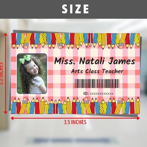 Teacher ID Badge, Editable Teacher ID, Pretend Play, School Activities ...
