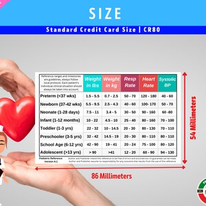 Pediatric Vital Signs & Milestones Badge Card | Nurse Student (PDF, PNG ...