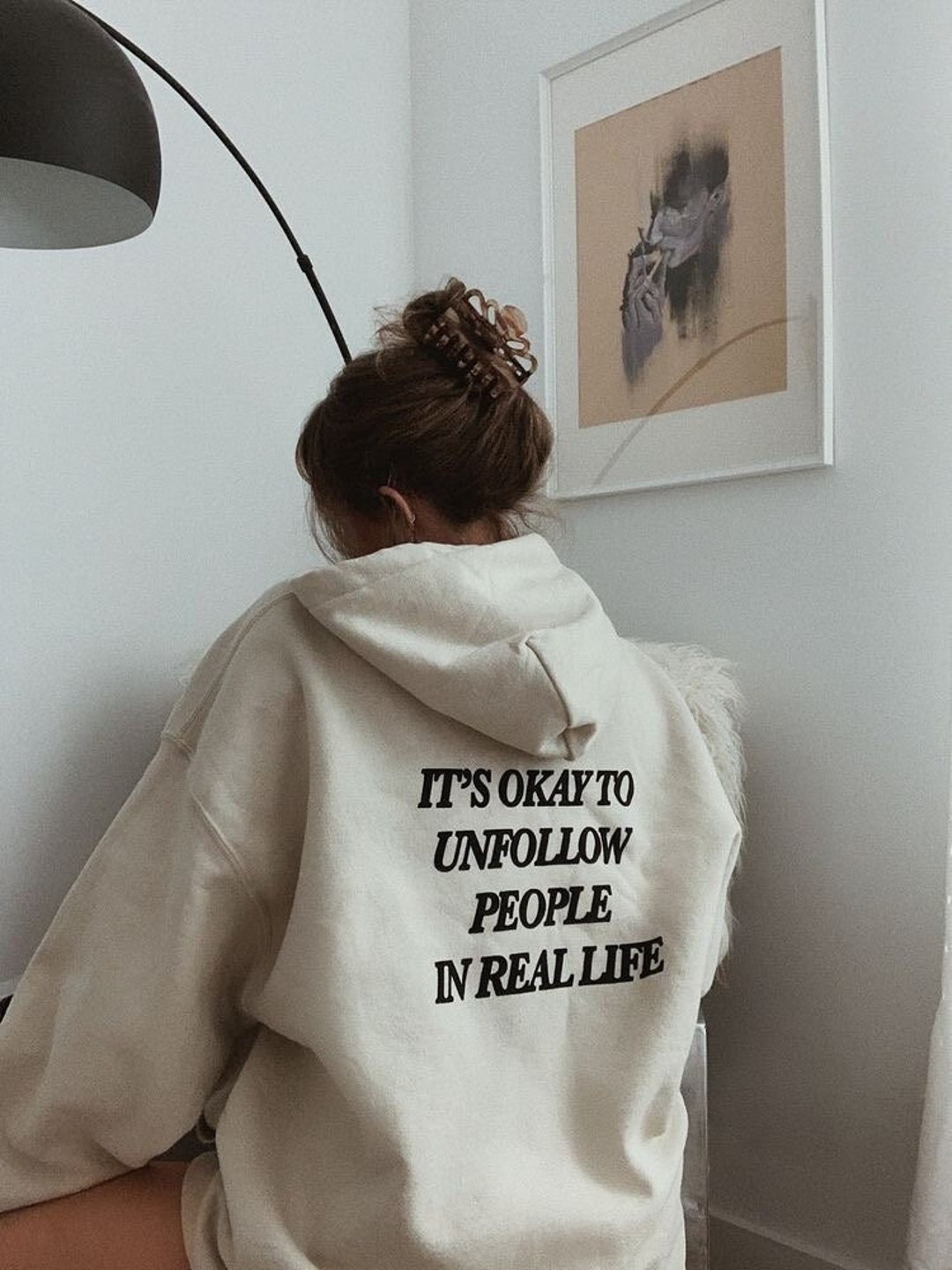 It's Okay to Unfollow People in Real Life Hoodie - Etsy
