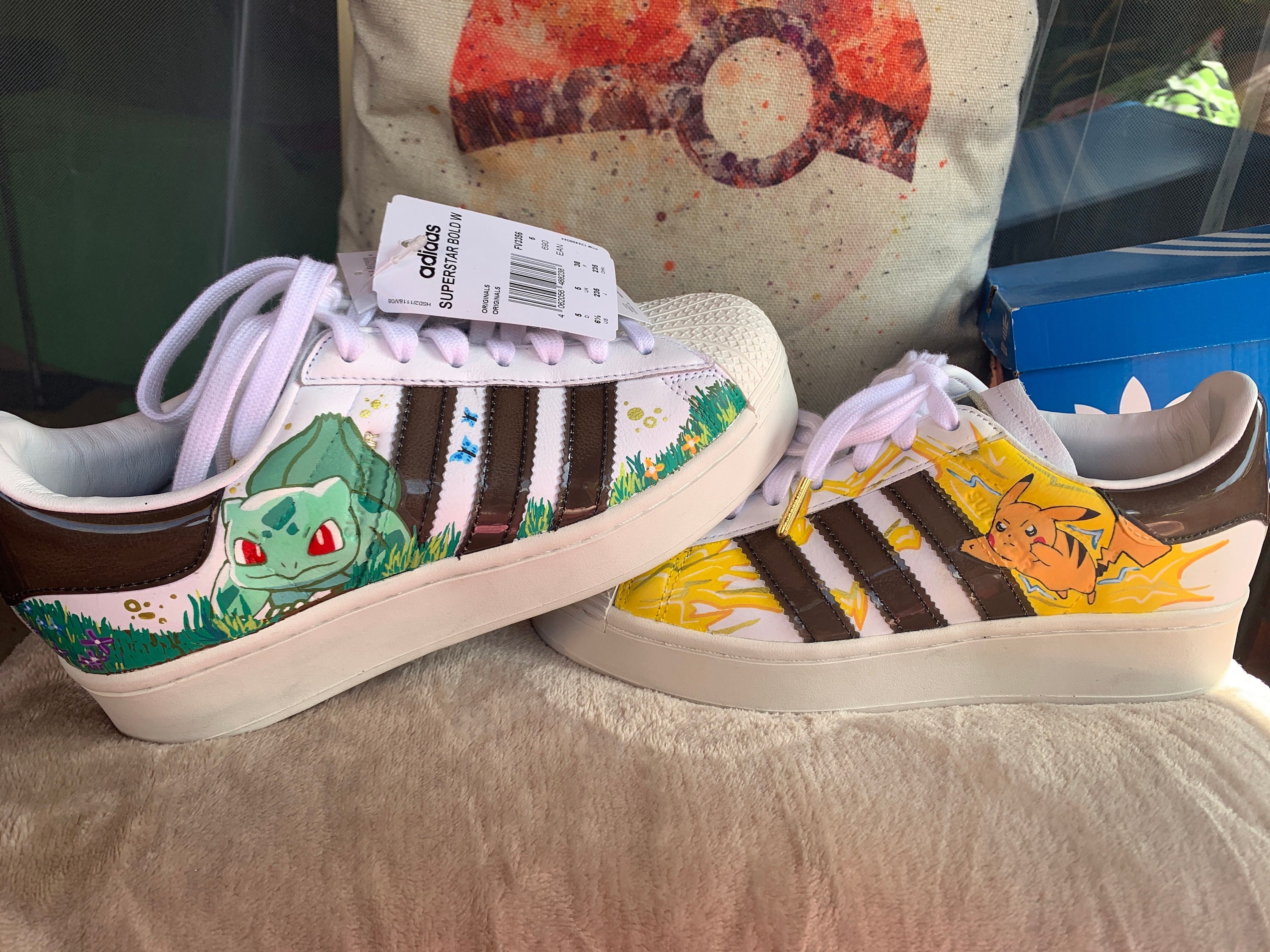 Adidas Superstar Bold X Pokemon Custom Etsy