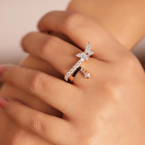 Dainty 14K Gold Diamond Ring: Minimalist Engagement Jewelry