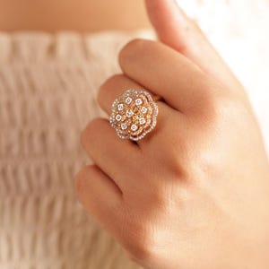 Dainty 14K Gold Diamond Ring: Minimalist Engagement Jewelry