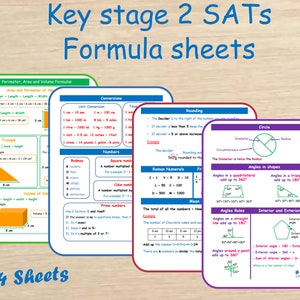Year 6 SATs formula sheets