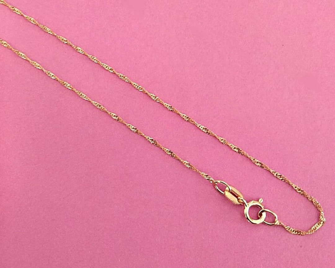 Gold 8k Chain Necklace Singapore by Lovrin Jeweler, Necklace Gift