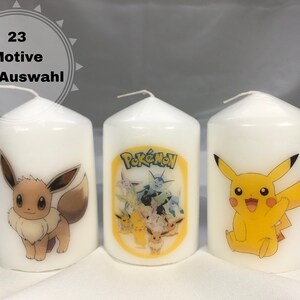 Pokémon Candle - Various Motifs - Pokemon - Nintendo - Decoration Ideas - Gift Ideas - Pikachu - Bulbasaur - Charmander - Jigglypuff - Squirtle