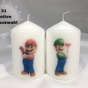 Super Mario & Luigi Kerze - Verschiedene Motive - Nintendo - Deko Ideen - Geschenkideen