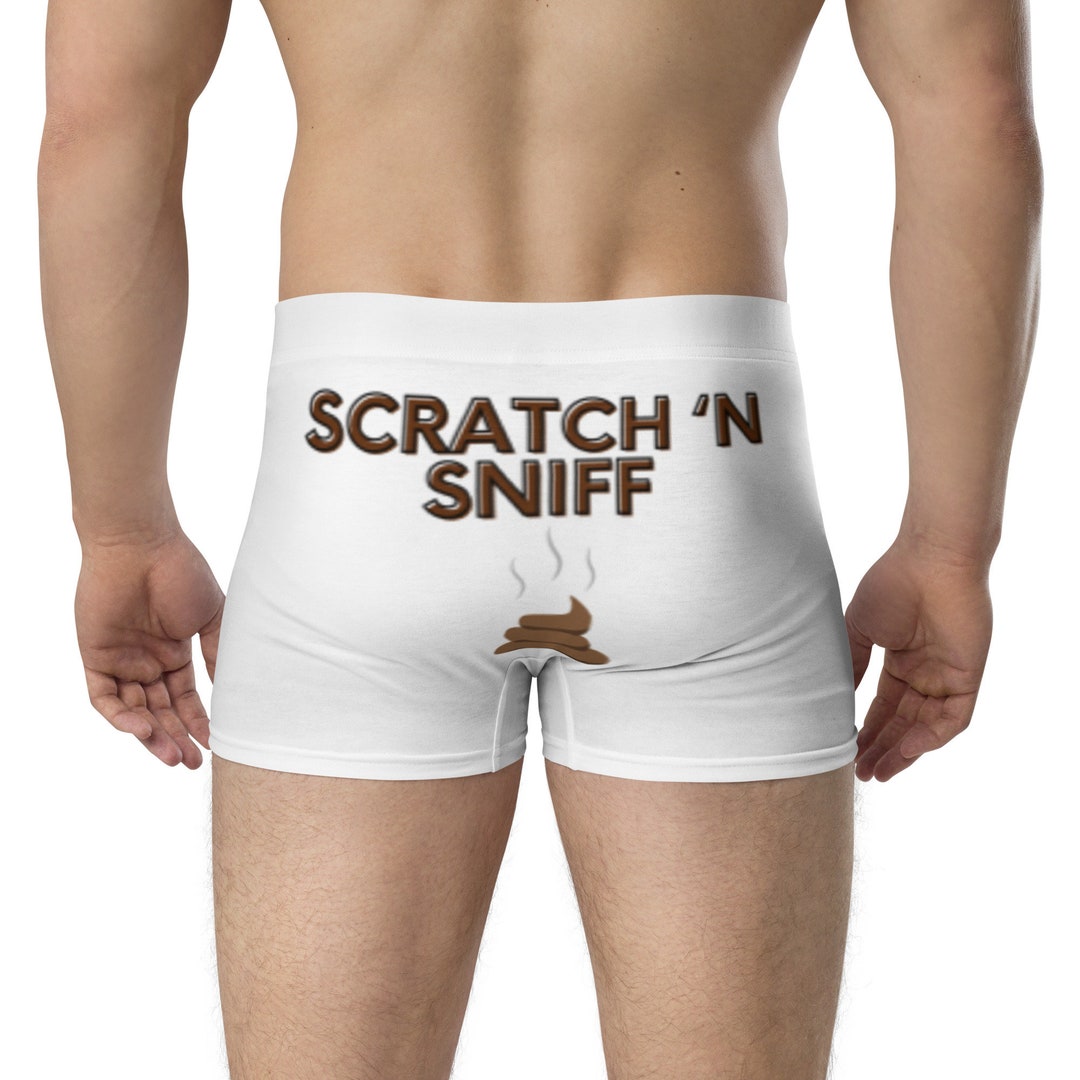 Scratch 'N Sniff Underwear, Funny Men's Underwear, Gift for Him, Custom
