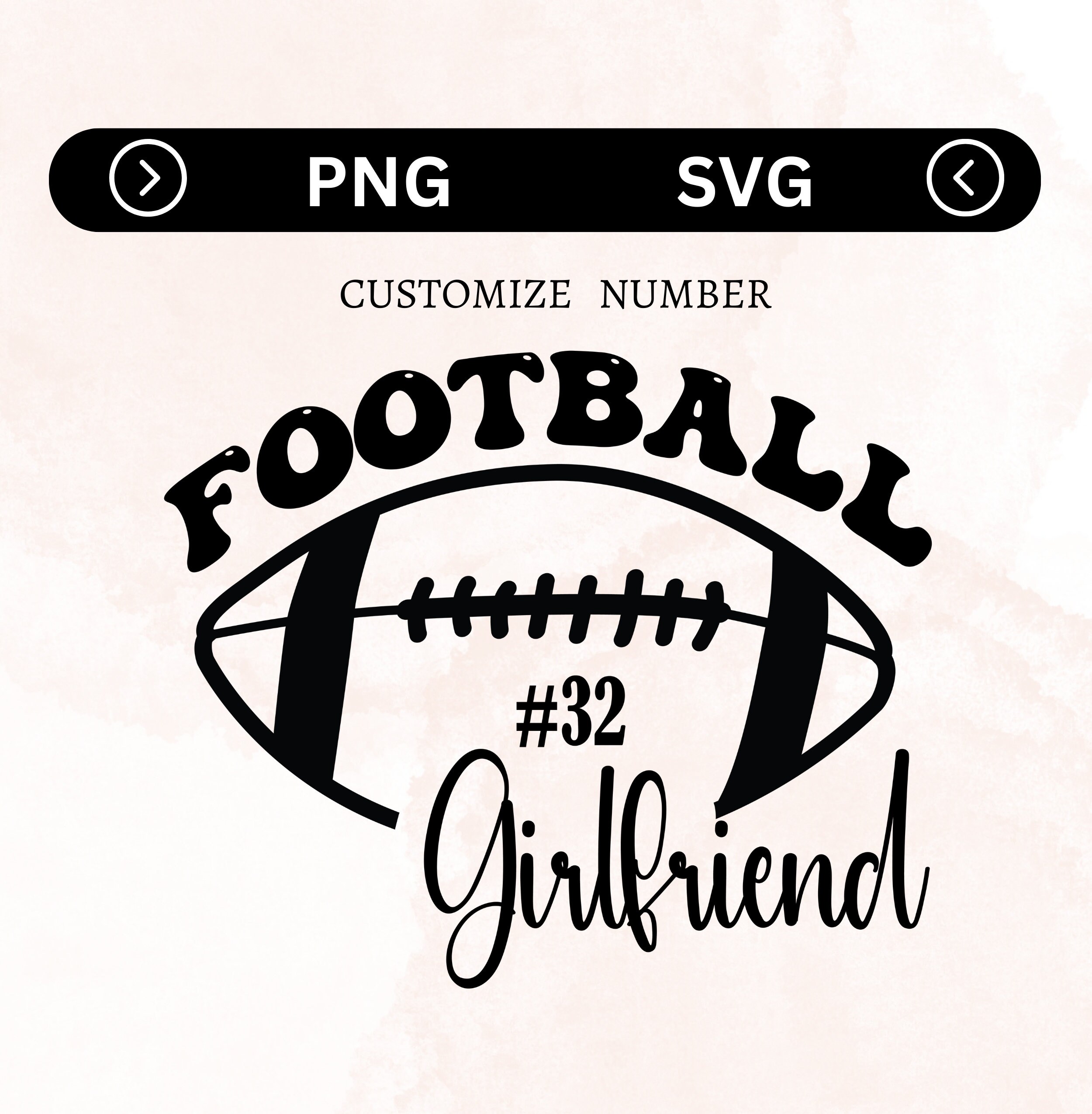 Custom/personalized Football Girlfriend SVG, Football Girlfriend PNG ...