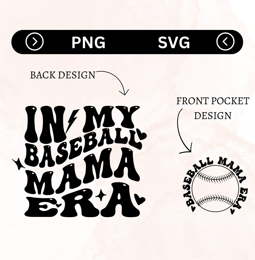 In My Baseball Mama Era Svg Baseball Mama Svg Trendy - Etsy