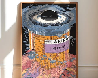 1982年版『AKIRA』白黒マンガポスター - カルト的人気を誇る日本の