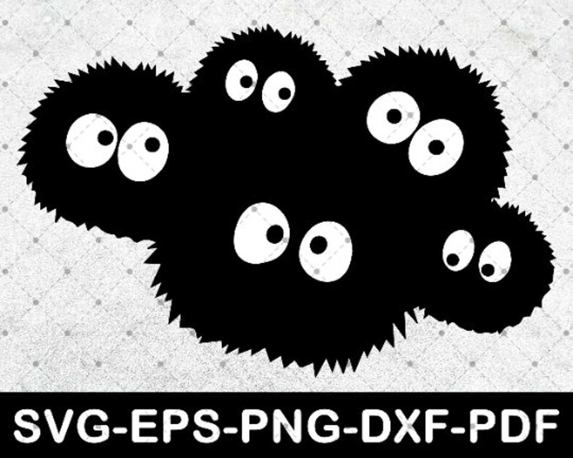 Spirited Away Svg Sootballs Svg Anime Svg Studio Ghibli - Etsy