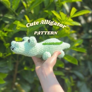 Easy Alligator crochet PATTERN