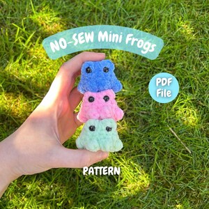 No-Sew Crochet Mini Frog PATTERN