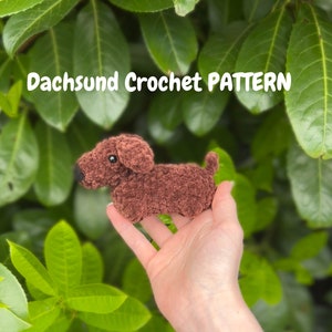 Dachshund dog crochet PATTERN