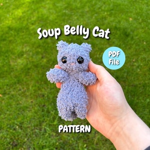 Amigurumi Suppenbauch Katze Häkelanleitung