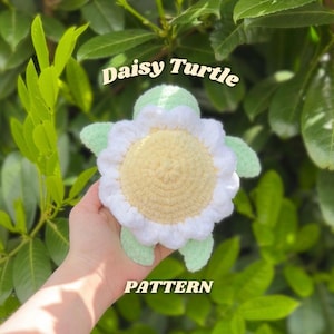 Flower daisy turtle crochet PATTERN