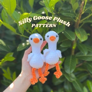 Gehaakt PATROON van amigurumi-dwaze gans afbeelding 1