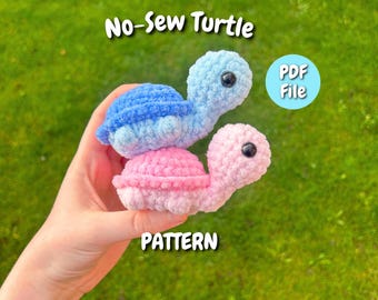 Amigurumi No-Sew Turtle Crochet PATTERN