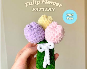 Gehaakt PATROON Tulpbloemen