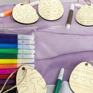 Osterdeko Basteln | Bastelset aus Holz | Geschenk DIY zu Ostern | Malset für Kinder