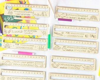 Reading ruler, school cone contents ideas, reading aid, personalized back-to-school gift, back-to-school gift ideas, back-to-school gifts