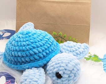 Crochet for beginners, crochet kit, crochet amigurumi animals, crochet kit cuddly toy, gift for crochet fans, crochet kit turtle, DIY gift idea